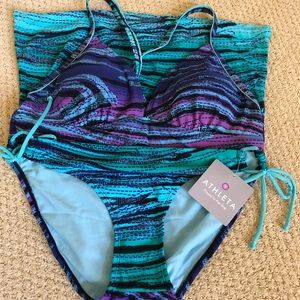 Athlete Zanz Swim Tankini and Bottom NWT